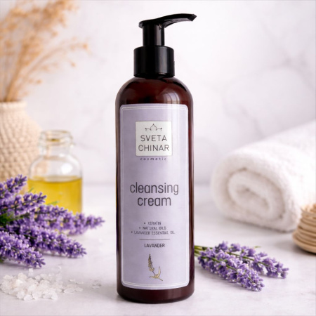 Очищающий крем для волос, кожи головы и тела Лаванда